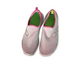OOFOS Pink and Green Athletic Shoes